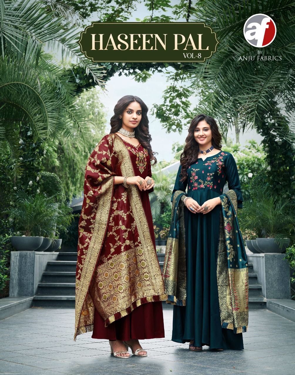 Haseen Pal 8 Fancy Festive Wear Heavy Long Anarkali Kurti Collection